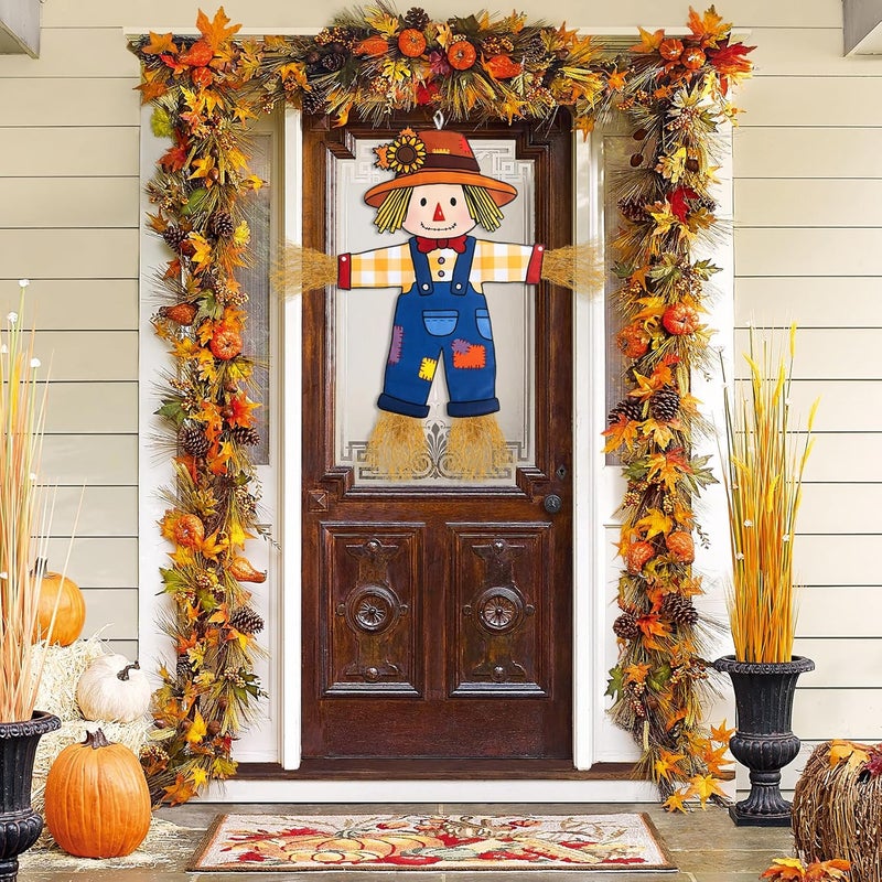 COCHIE Fall Scarecrow Garden Flag Outdoor Decorations for Outside Double-Sided Printed, Yard Flags House Banner Yard Sign Autumn Winter Thanksgiving Seasonal Decoration 27x 24 Inch - Image 3